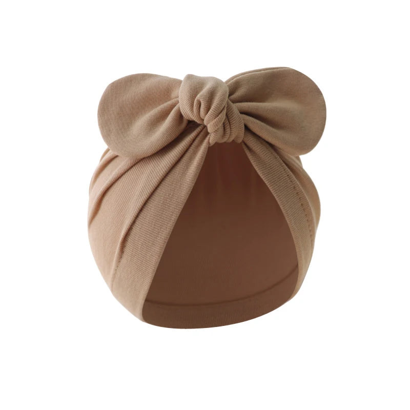 Cute Bunny Ears Turban Cotton Hat