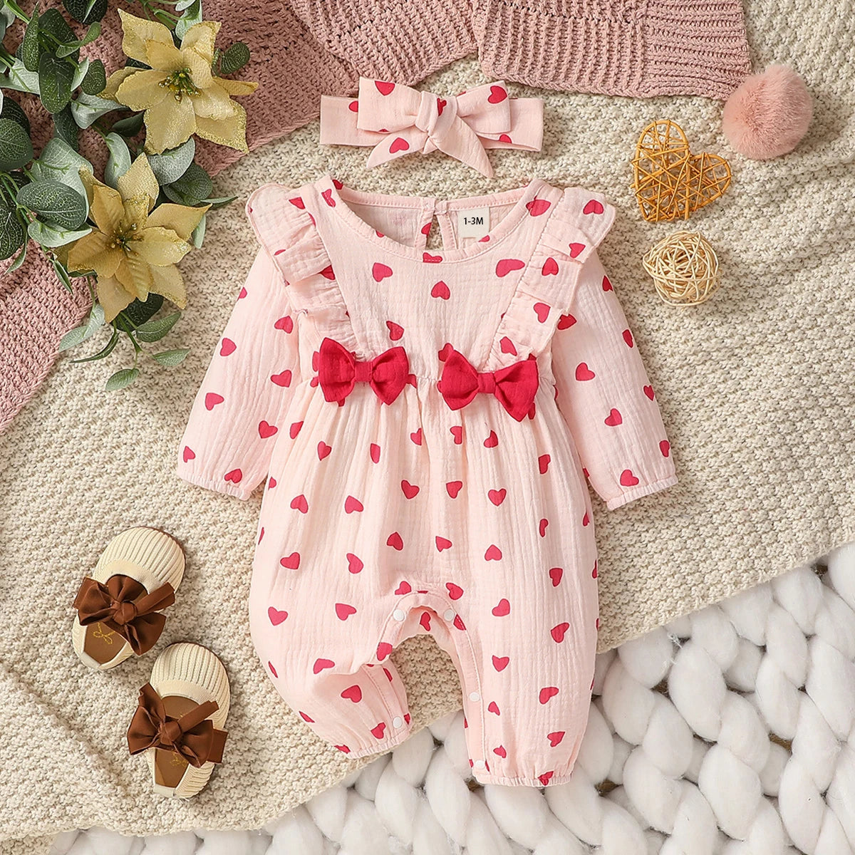 Floral Baby Jumpsuit Set