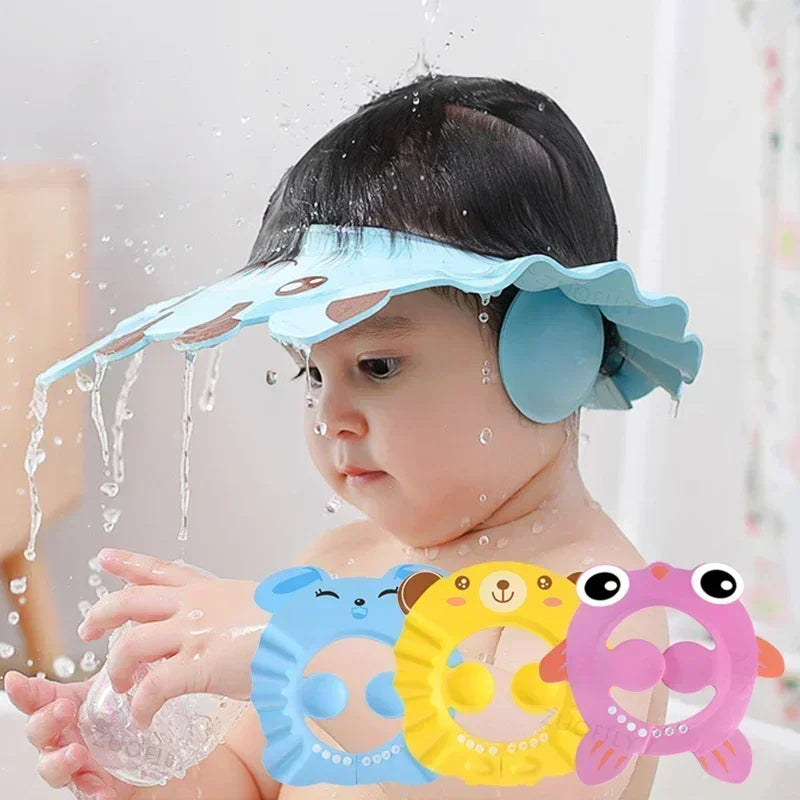 Adjustable Baby Shower Cap for Bath Time | Baby Blossom Shop