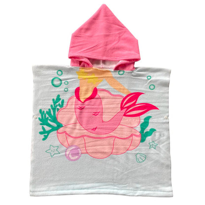 Cartoon Hooded Bath Towel Cloak