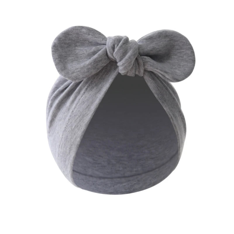 Cute Bunny Ears Turban Cotton Hat
