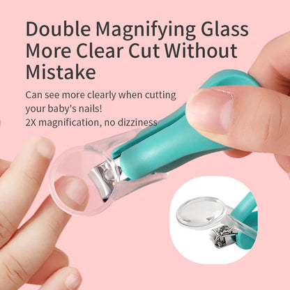Nail Clippers with Magnifier Safe Infant Nail Cutting Tool