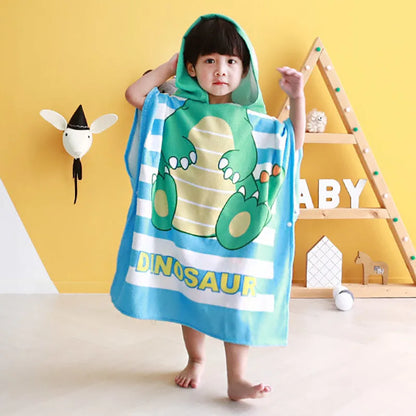 Cartoon Hooded Bath Towel Cloak