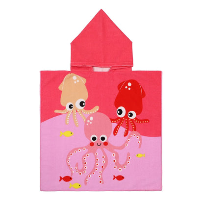 Cartoon Hooded Bath Towel Cloak
