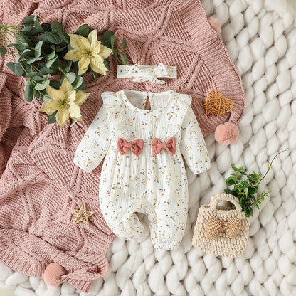 Floral Baby Jumpsuit Set