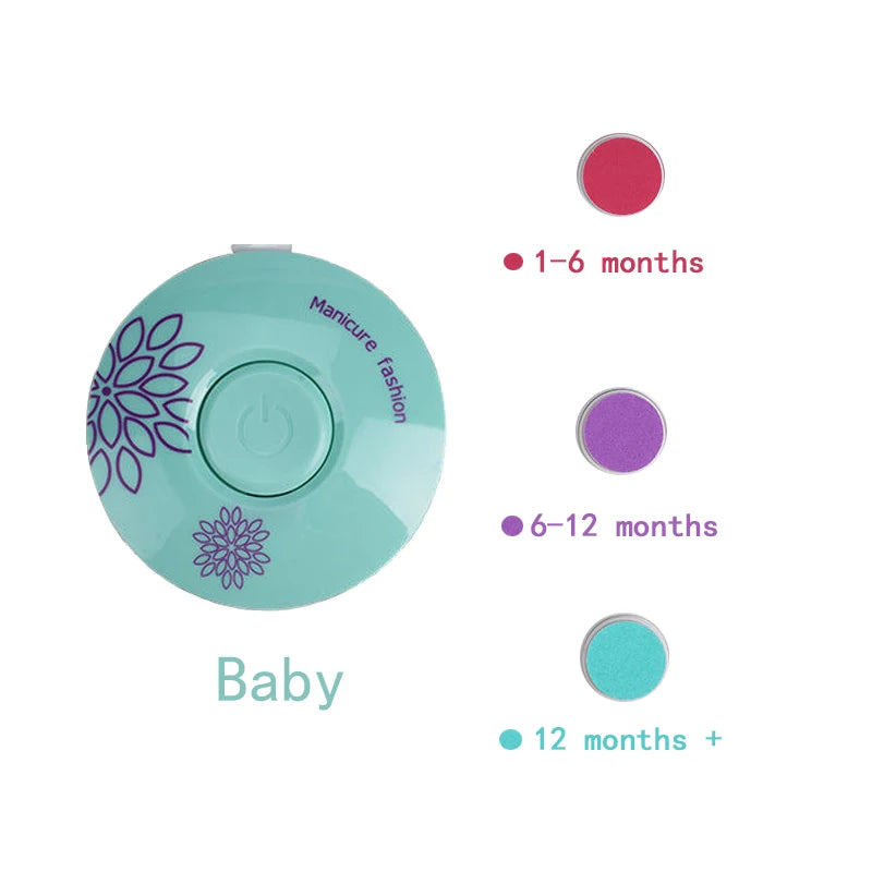 Electric Baby Nail Trimmer and Polisher Set