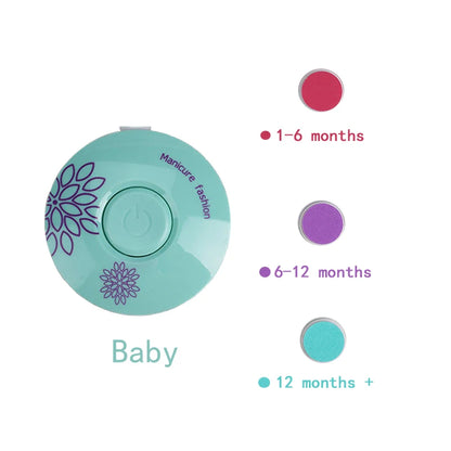 Electric Baby Nail Trimmer and Polisher Set