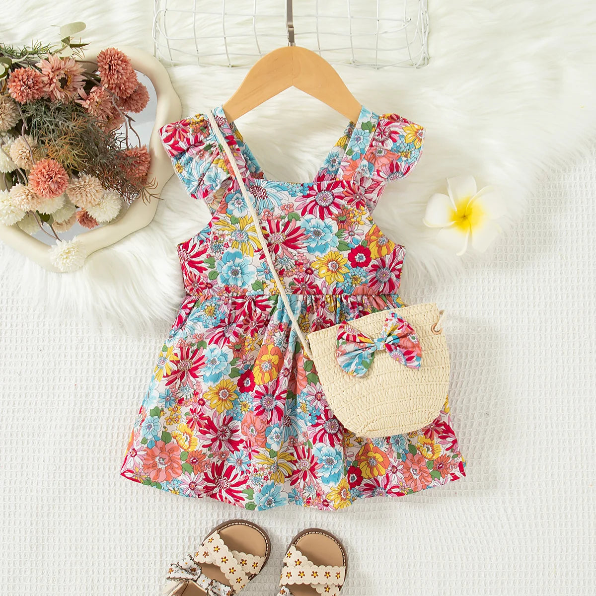 Floral Baby Dress Set + Summer Outfit for Girls | Baby Blossom Shop