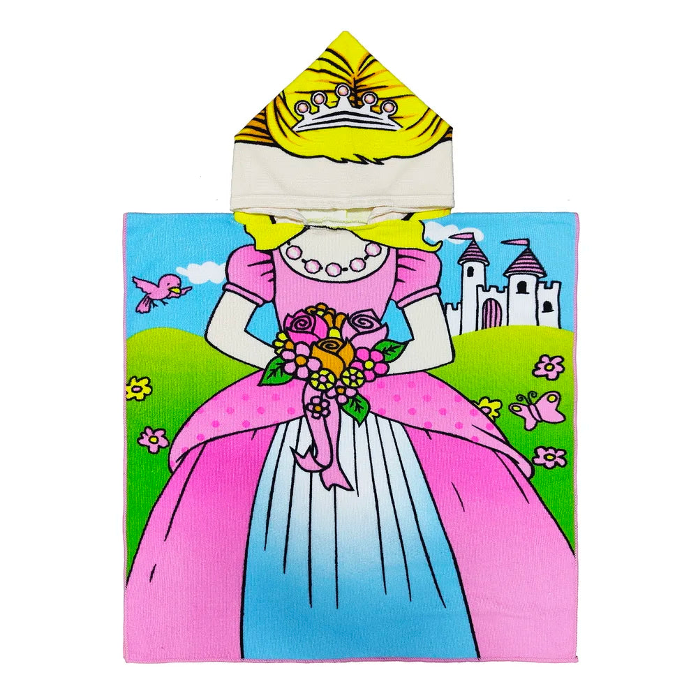 Cartoon Hooded Bath Towel Cloak