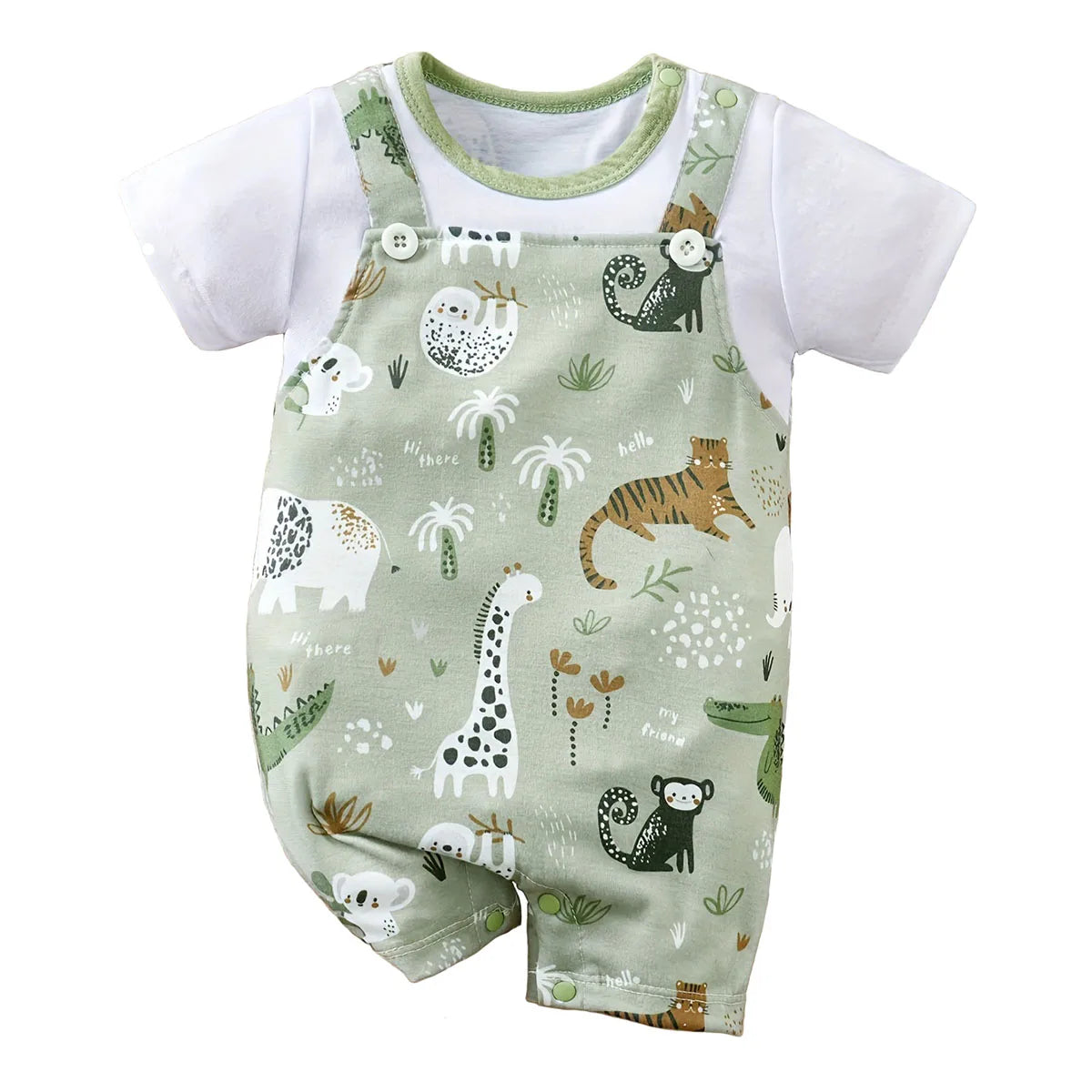 Zoo Animal Baby Romper