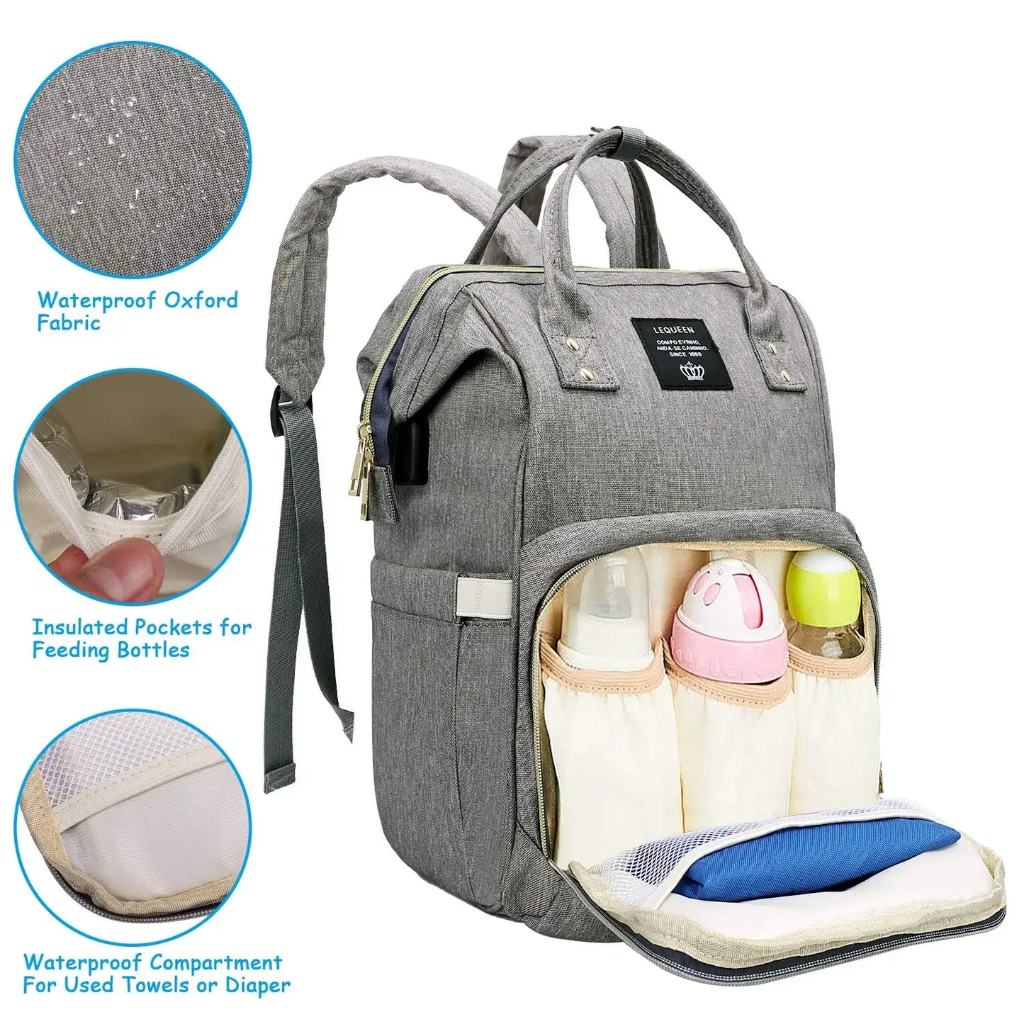 Large Capacity Maternity Diaper Backpack
