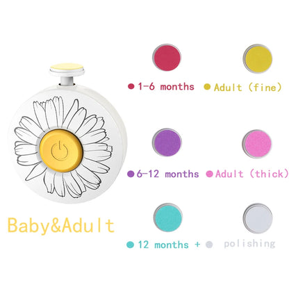 Electric Baby Nail Trimmer and Polisher Set