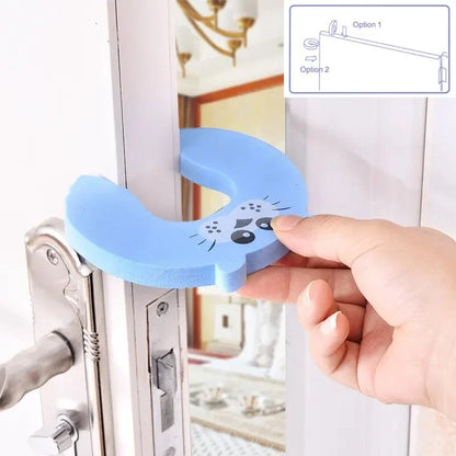 Cartoon Safety Door Stop Finger Protector Lock Set