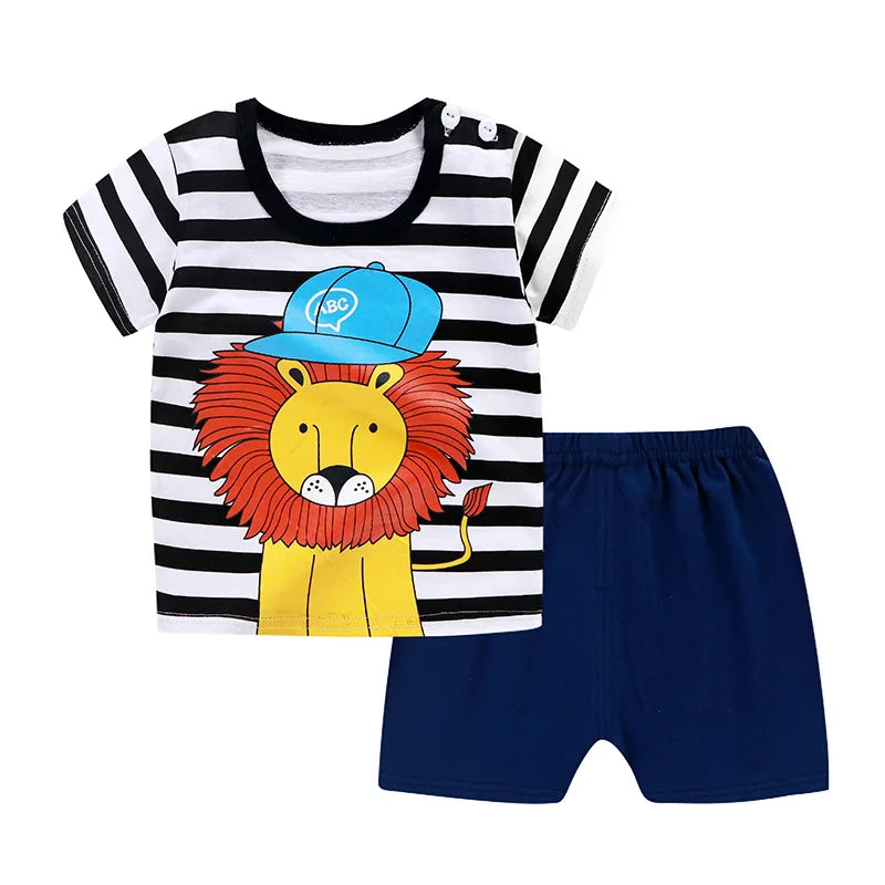 Winnie Pooh Kids Outfit Summer Cotton 2-Piece Set | Baby Blossom Shop