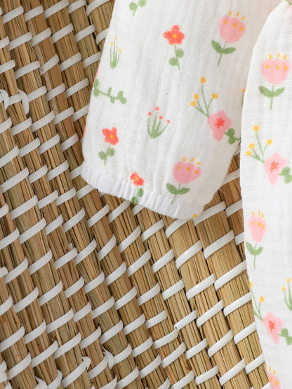 Floral Baby Jumpsuit Set Newborn Outfit & Headband | Baby Blossom Shop