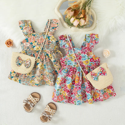 Floral Baby Dress Set + Summer Outfit for Girls | Baby Blossom Shop