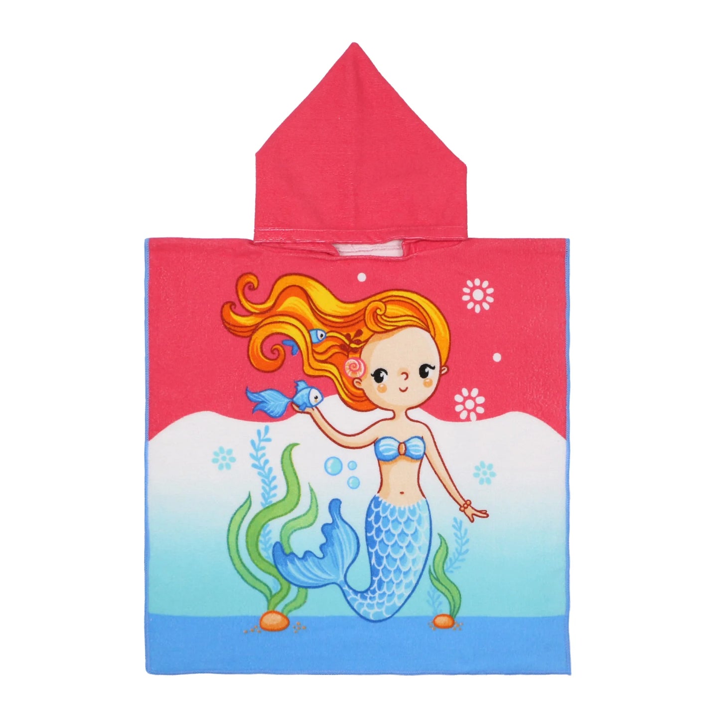 Cartoon Hooded Bath Towel Cloak