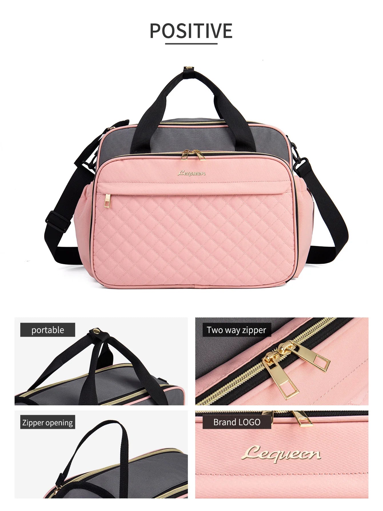 LEQUEEN Large Diaper Bag