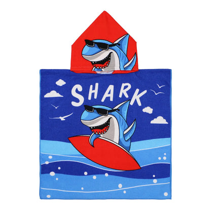 Cartoon Hooded Bath Towel Cloak