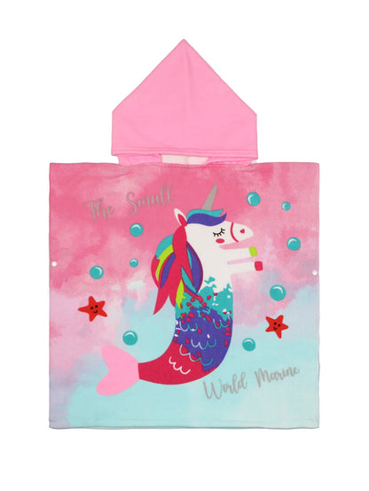 Cartoon Hooded Bath Towel Cloak