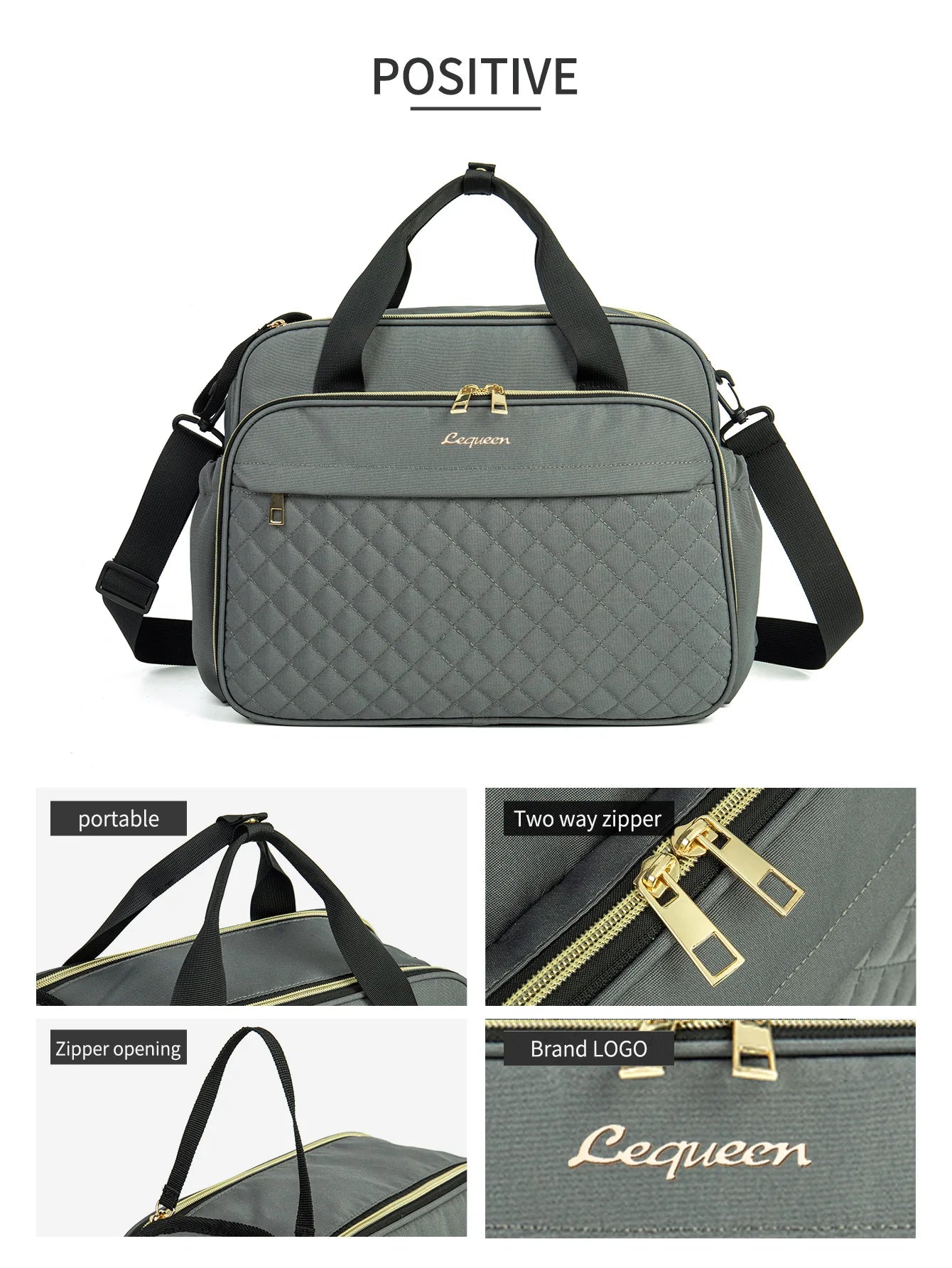 LEQUEEN Large Diaper Bag