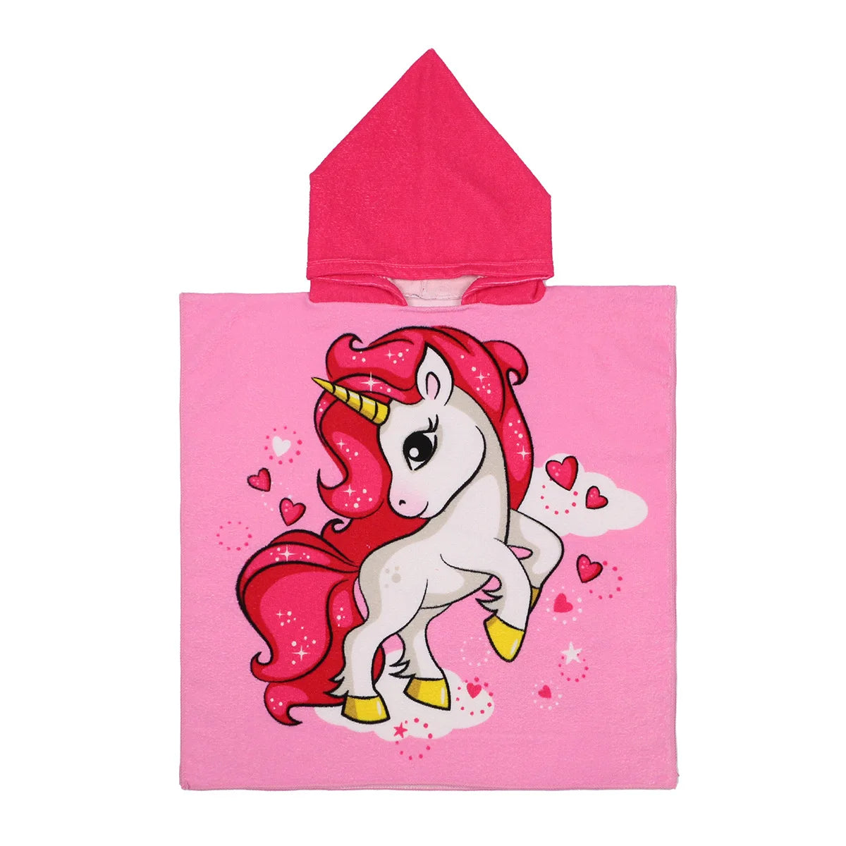 Cartoon Hooded Bath Towel Cloak