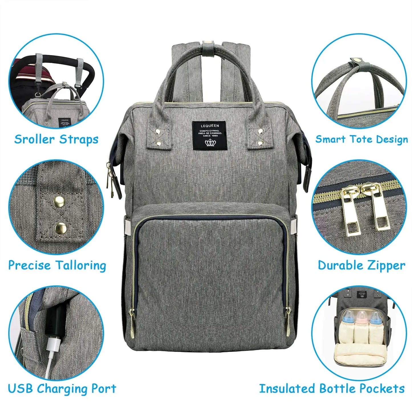Large Capacity Maternity Diaper Backpack