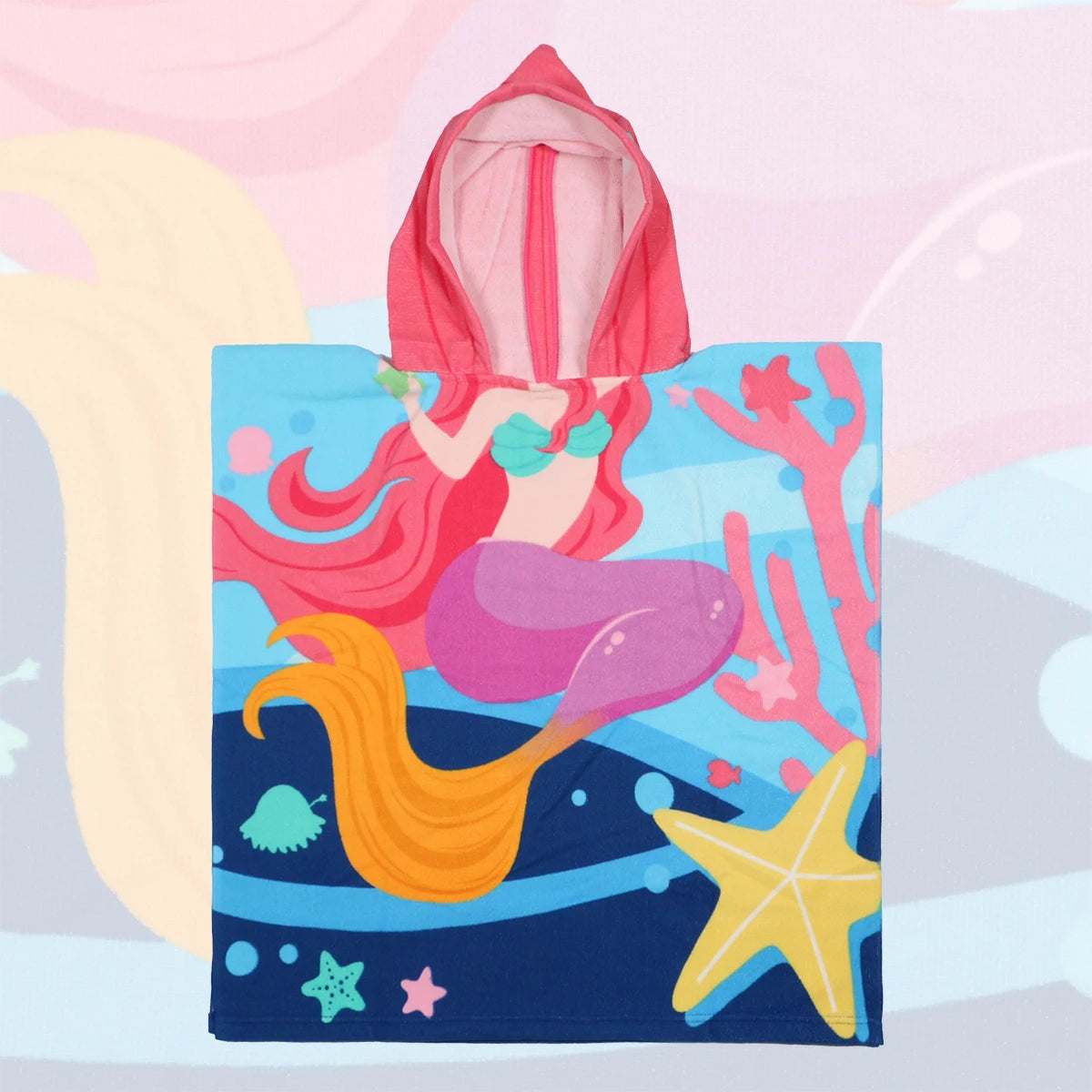 Cartoon Hooded Bath Towel Cloak