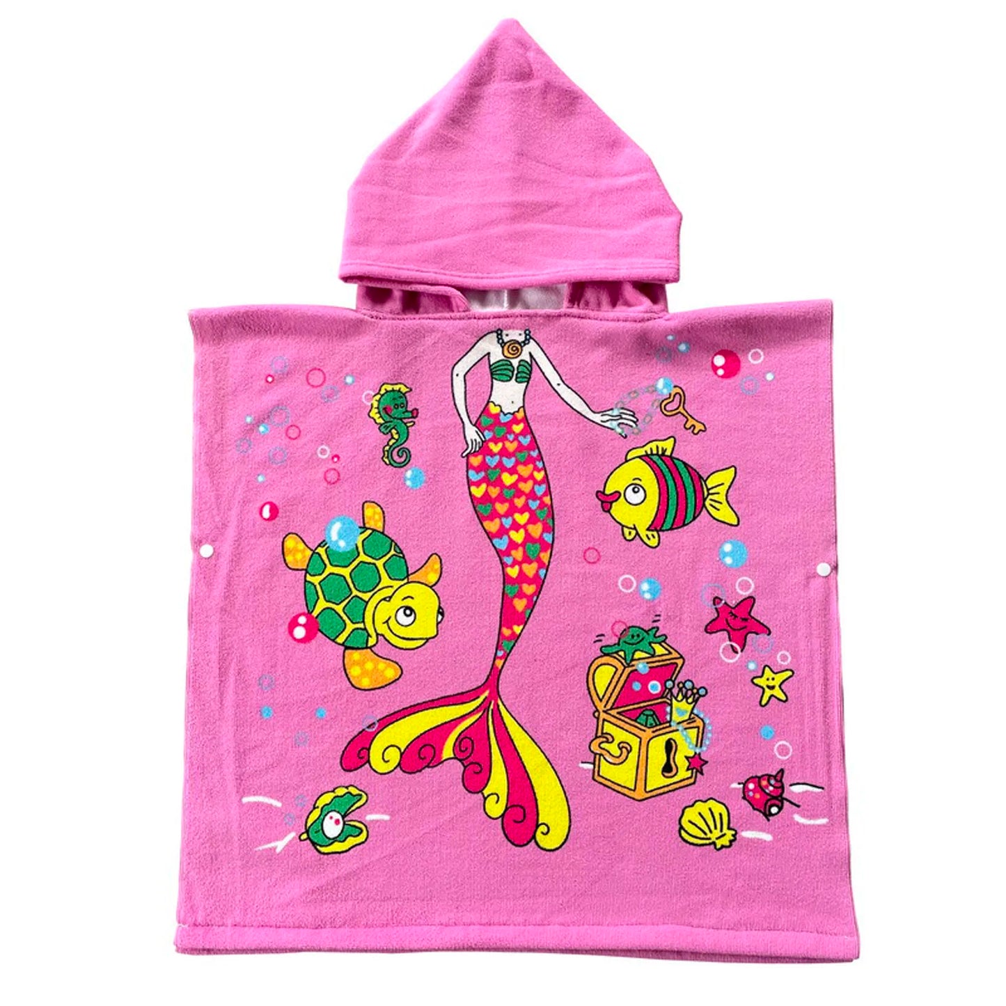 Cartoon Hooded Bath Towel Cloak