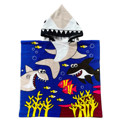 Cartoon Hooded Bath Towel Cloak