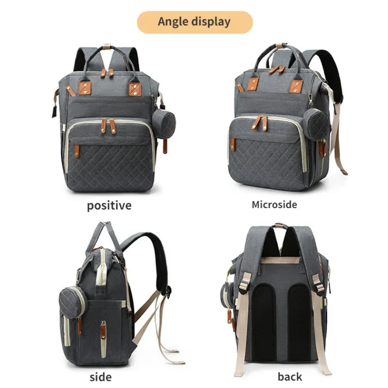 3-in-1 Baby Diaper Backpack with Changing Station | Baby Blossom Shop