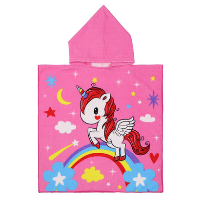 Cartoon Hooded Bath Towel Cloak