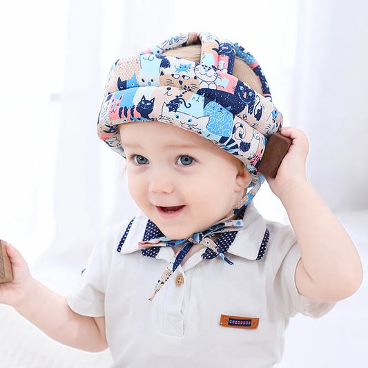 Soft Cotton Anti-Fall Cap for Baby Safety | Baby Blossom Shop