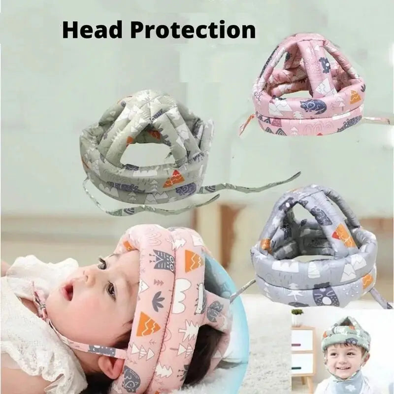 Soft Cotton Anti-Fall Cap for Baby Safety | Baby Blossom Shop