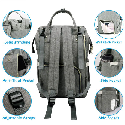 Large Capacity Maternity Diaper Backpack